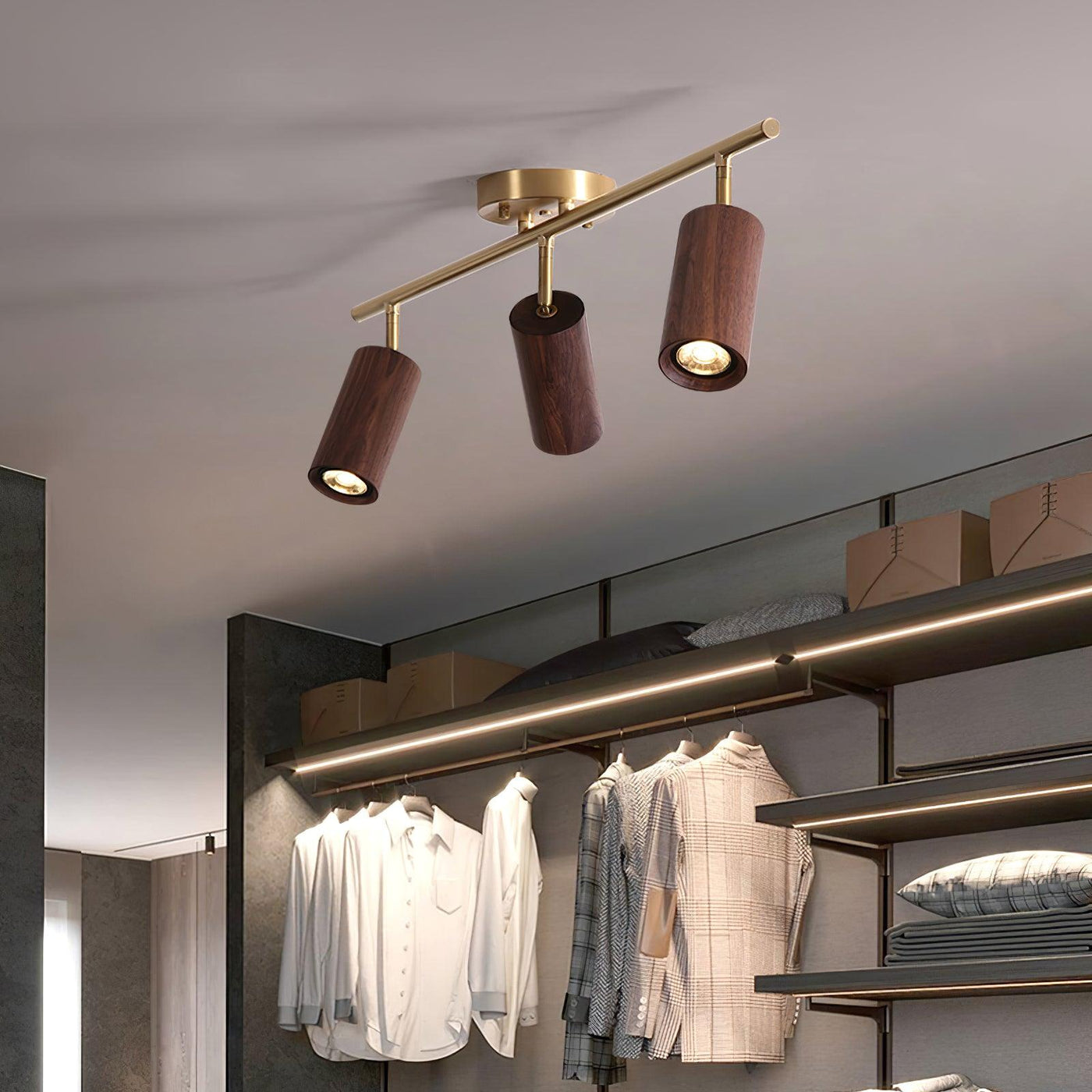 Delira Plafondlamp Verstelbaar Houtdesign