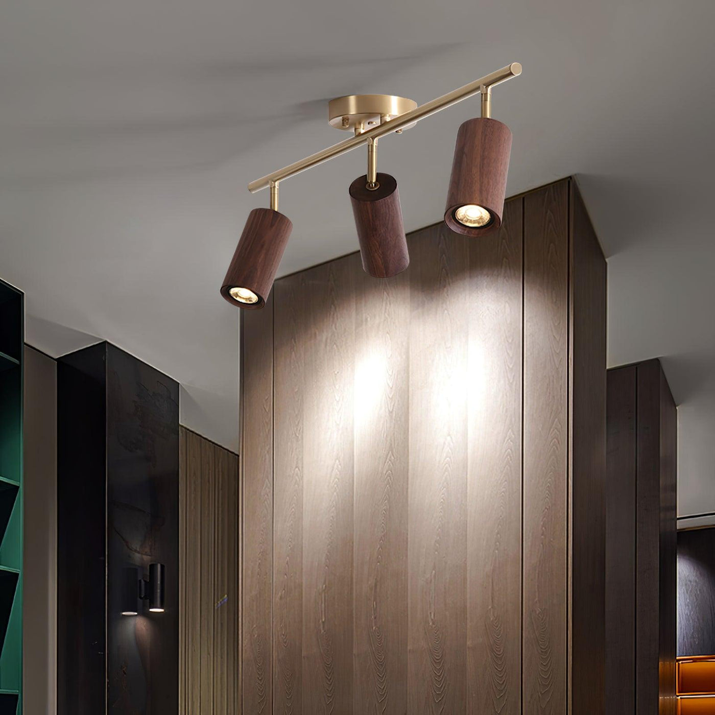 Delira Plafondlamp Verstelbaar Houtdesign