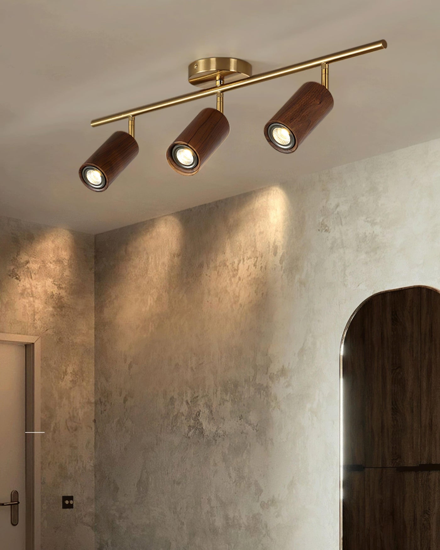Delira Plafondlamp Verstelbaar Houtdesign