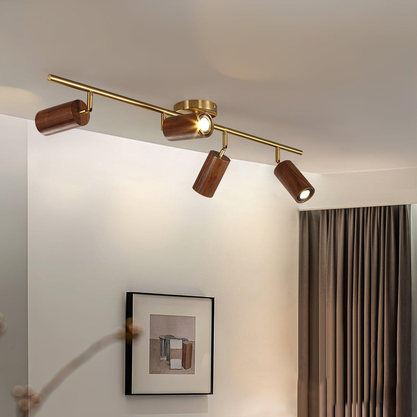 Delira Plafondlamp Verstelbaar Houtdesign