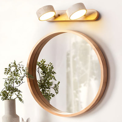 Delira Wandlamp Travertin Hout Duo Design