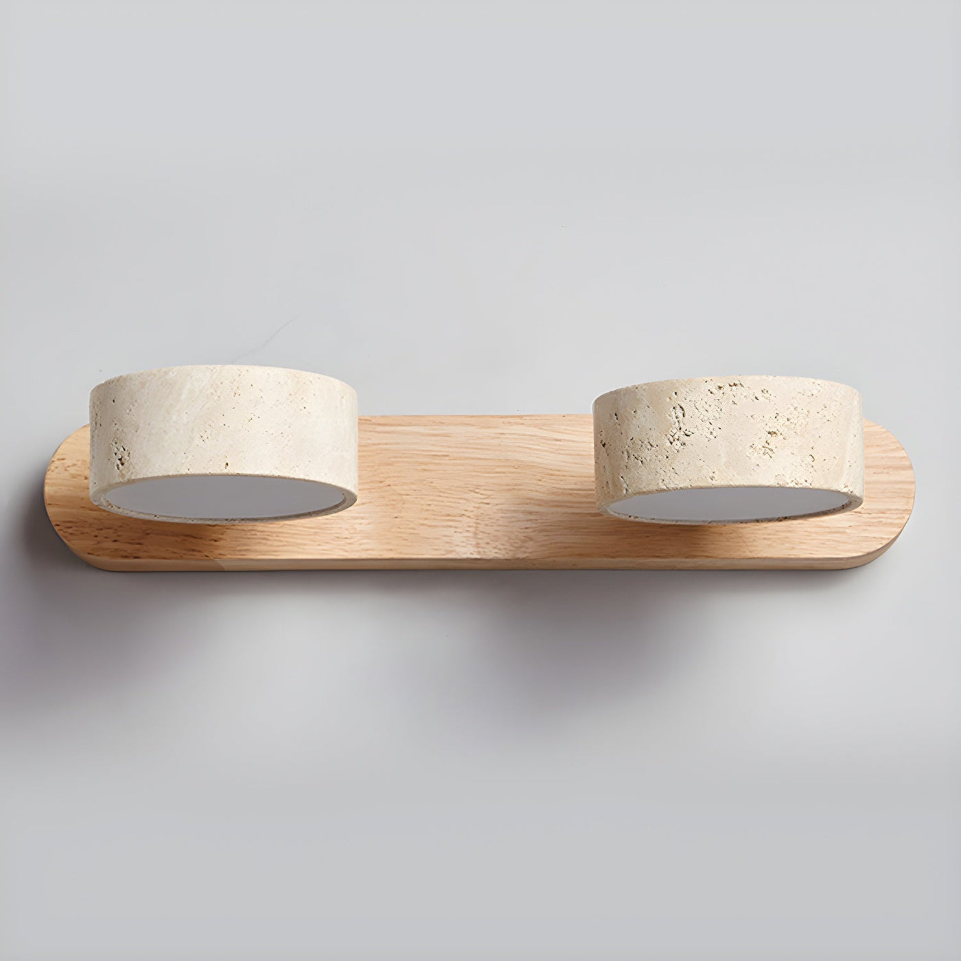Delira Wandlamp Travertin Hout Duo Design