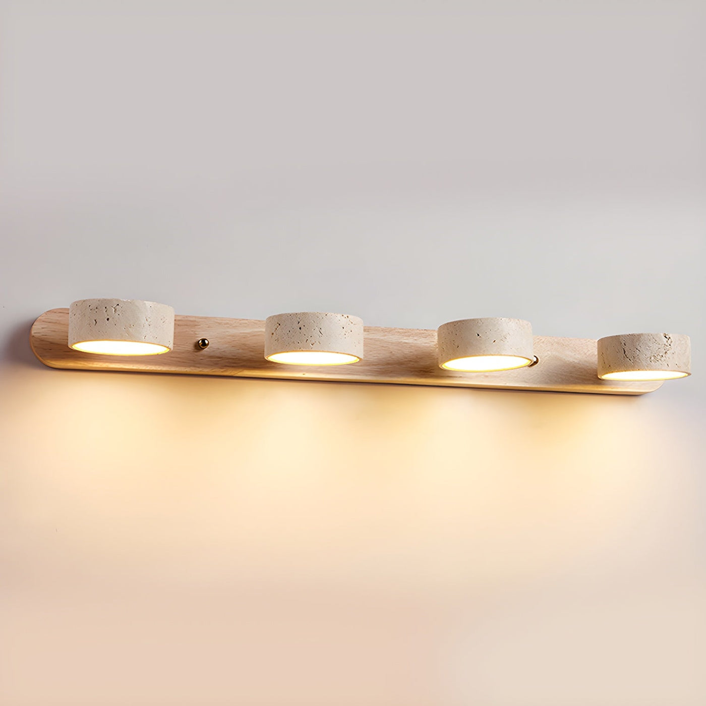 Delira Wandlamp Travertin Hout Duo Design