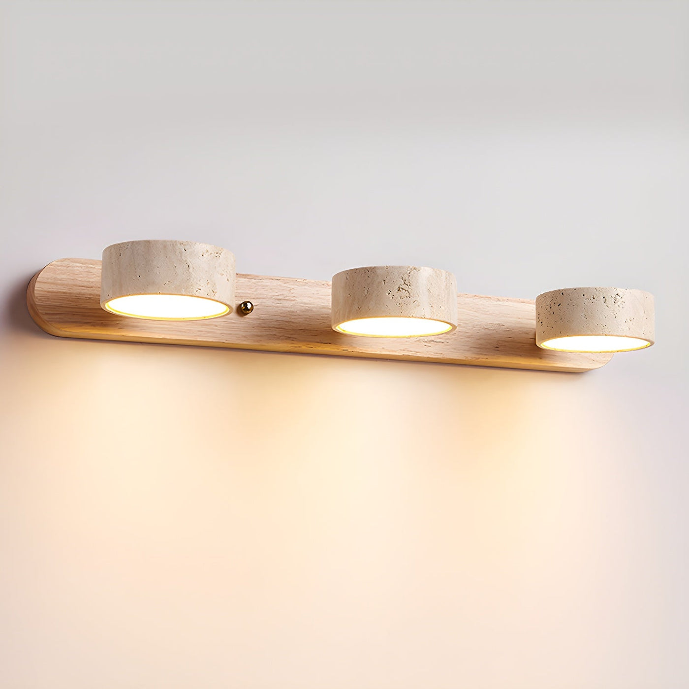 Delira Wandlamp Travertin Hout Duo Design