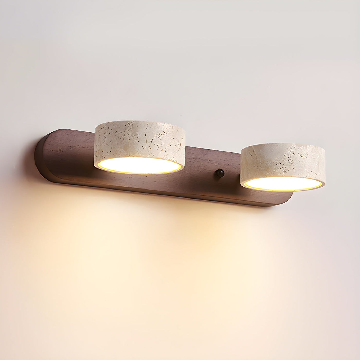 Delira Wandlamp Travertin Hout Duo Design