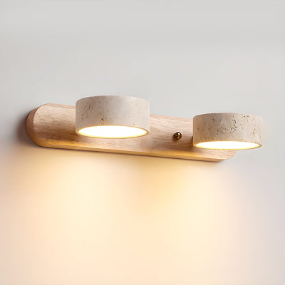 Delira Wandlamp Travertin Hout Duo Design