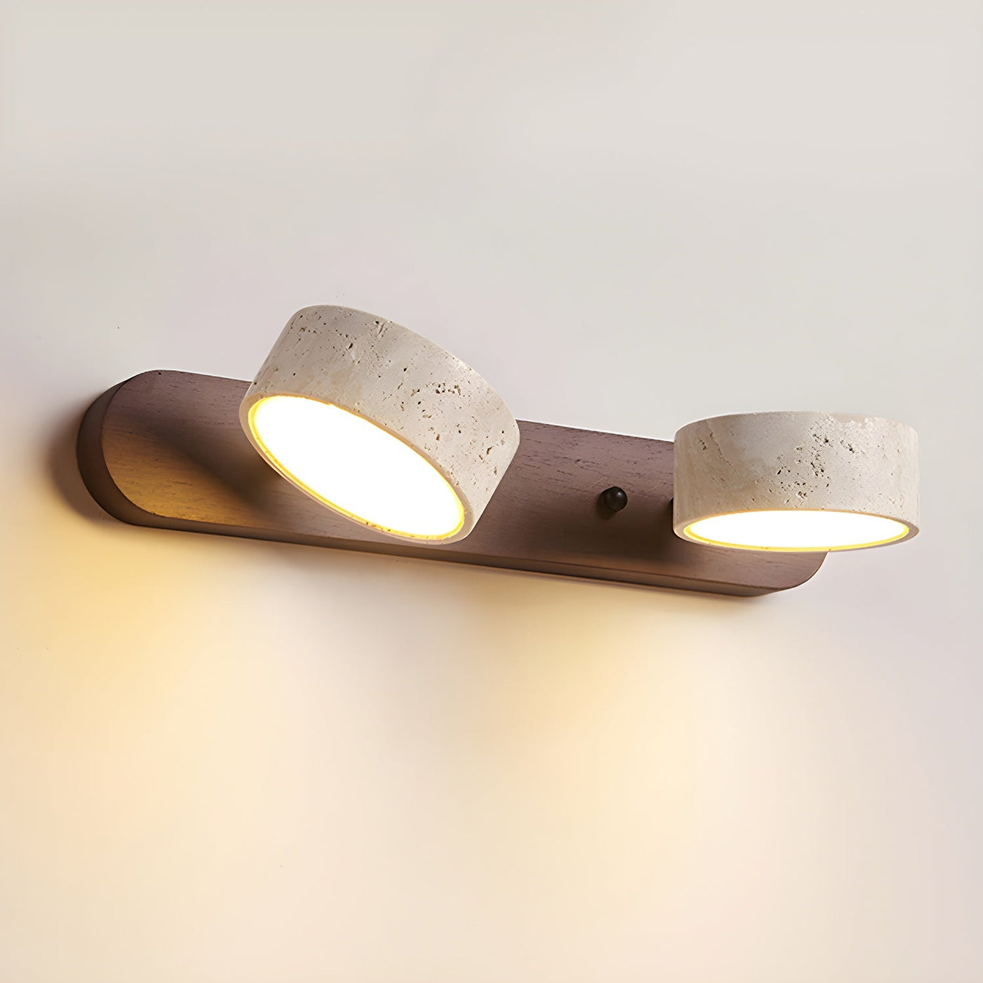 Delira Wandlamp Travertin Hout Duo Design