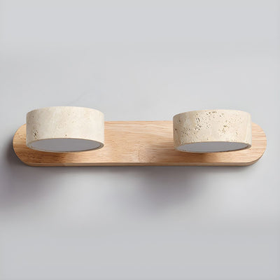 Delira Wandlamp Travertin Hout Duo Design