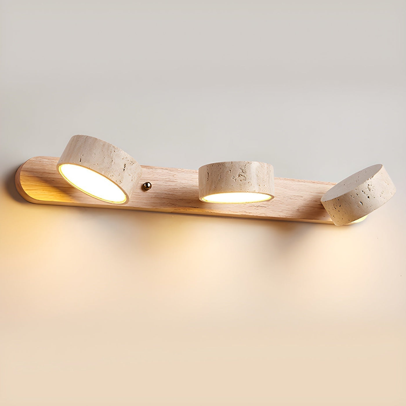 Delira Wandlamp Travertin Hout Duo Design