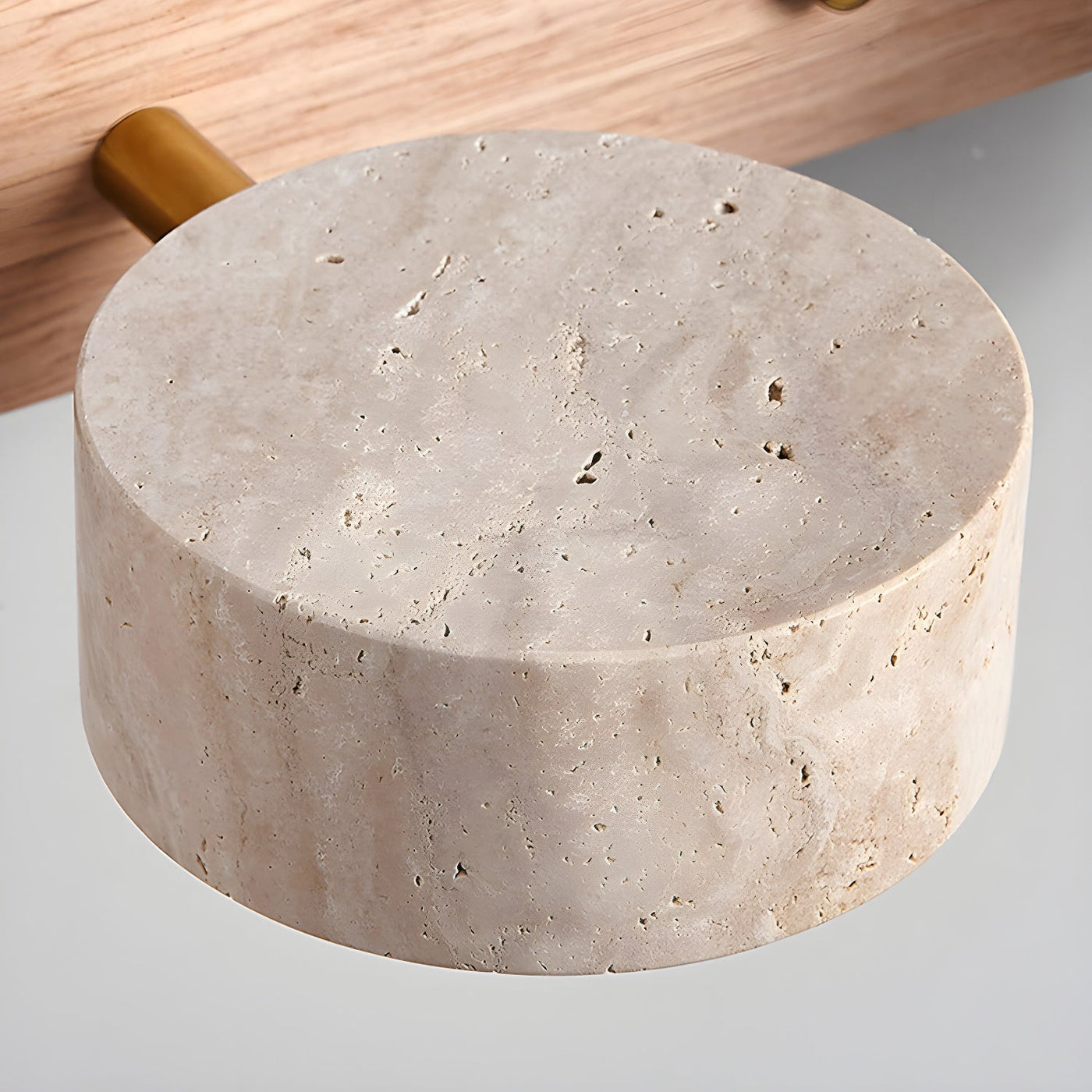 Delira Wandlamp Travertin Hout Duo Design