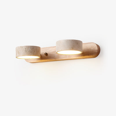 Delira Wandlamp Travertin Hout Duo Design