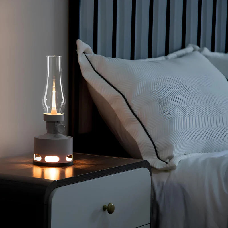 Delira Tafellamp Vintage LED Lantaarn Oplaadbaar