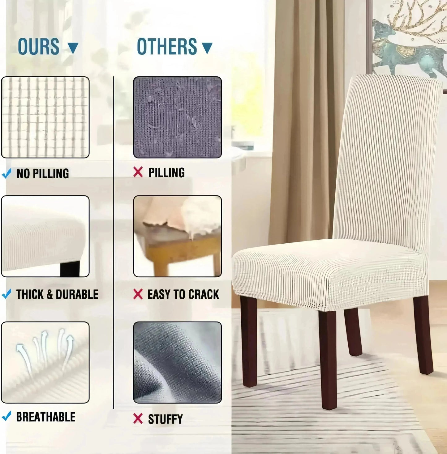 ChairGuard™ - Bescherm je stoelen tegen kattenkrassen en behoud de stijl
