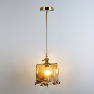 Delira Hanglamp Glas Messing Vintage