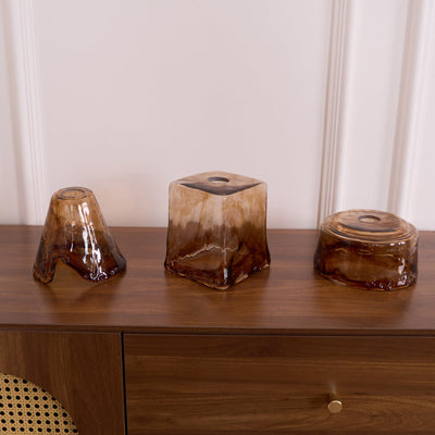 Delira Hanglamp Glas Messing Vintage