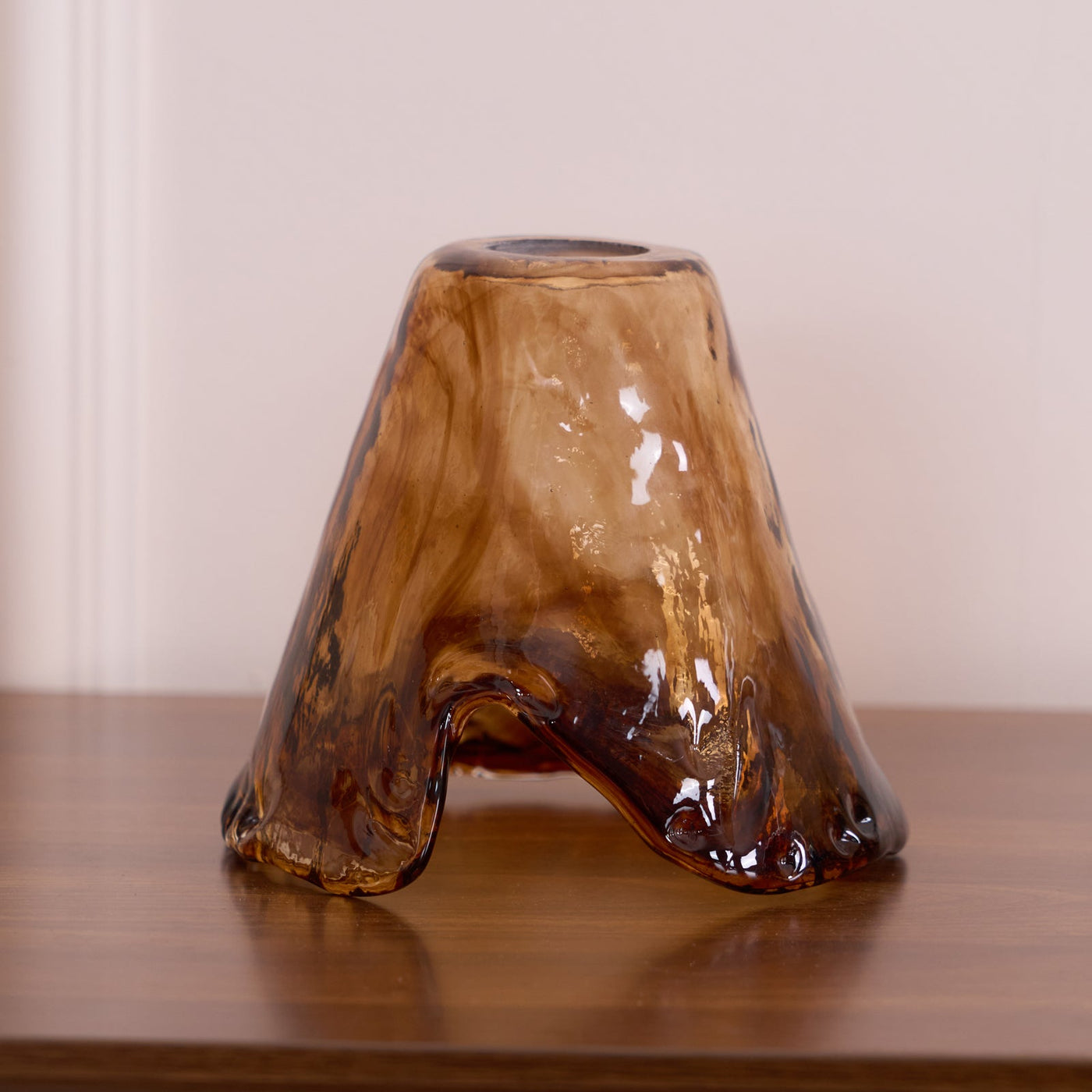 Delira Hanglamp Glas Messing Vintage