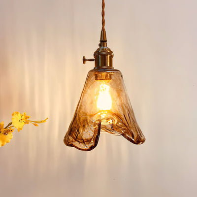 Delira Hanglamp Glas Messing Vintage