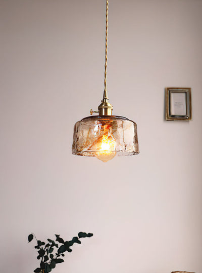 Delira Hanglamp Glas Messing Vintage