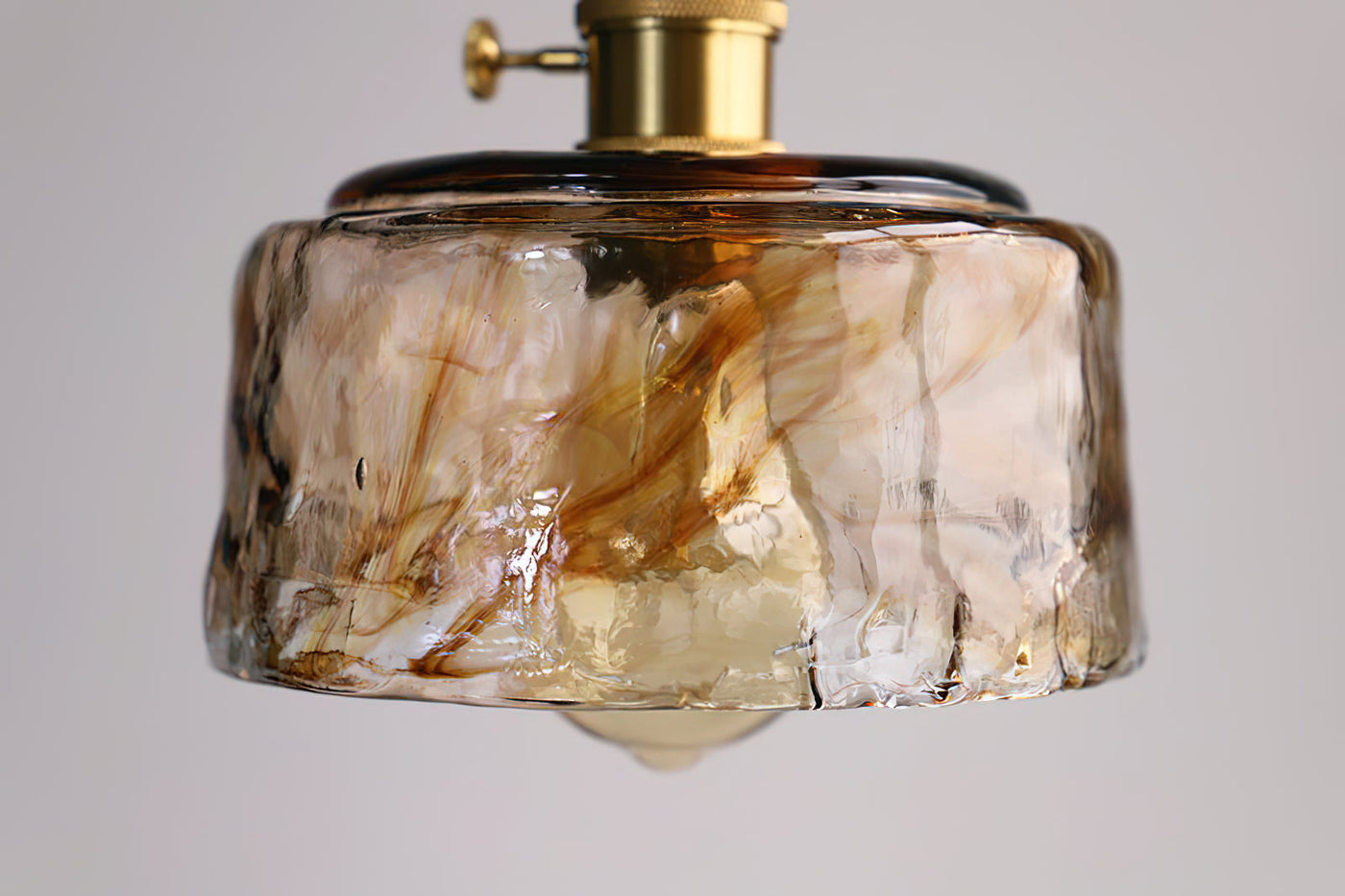 Delira Hanglamp Glas Messing Vintage