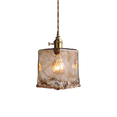 Delira Hanglamp Glas Messing Vintage