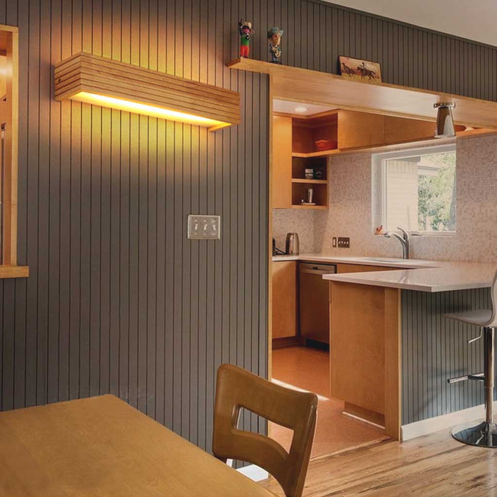 Delira Wandlamp Rechthoekig Hout