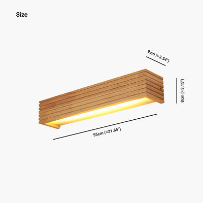 Delira Wandlamp Rechthoekig Hout