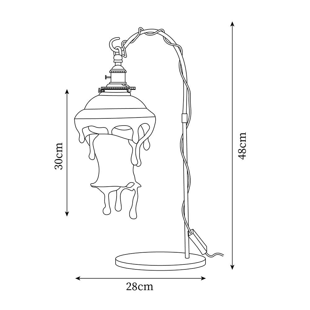 Delira Tafellamp Gekleurde Druppelvorm Resin