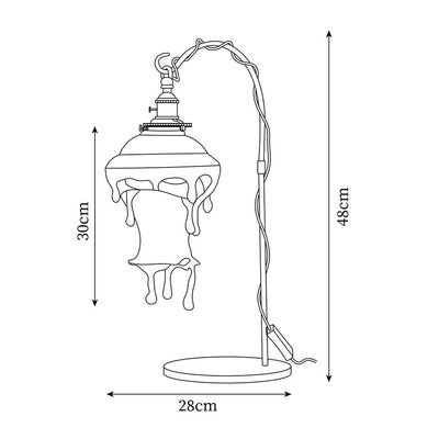 Delira Tafellamp Gekleurde Druppelvorm Resin