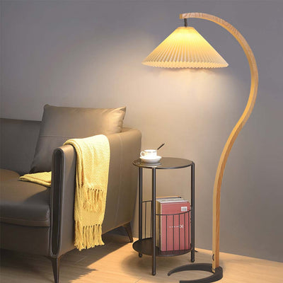 Delira Vloerlamp Met Houten Boog