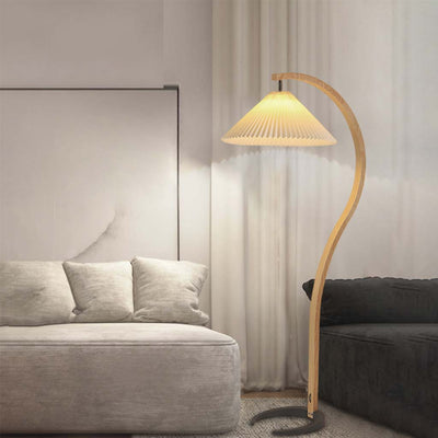 Delira Vloerlamp Met Houten Boog