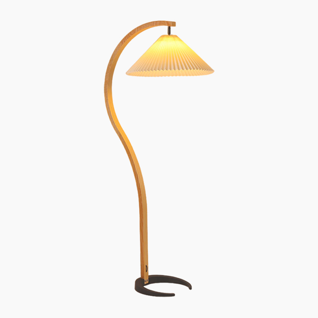 Delira Vloerlamp Met Houten Boog