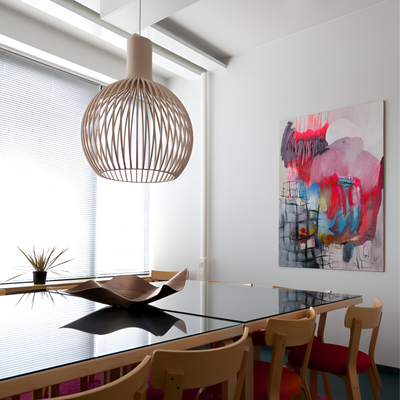 Delira Hanglamp Hout Vintage Cage Design
