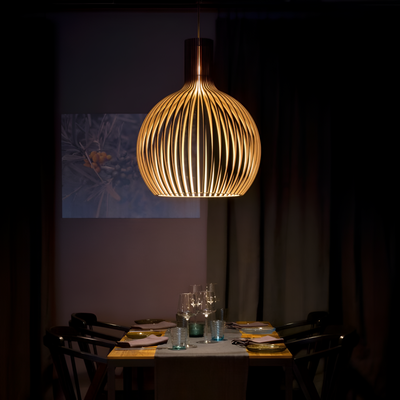 Delira Hanglamp Hout Vintage Cage Design