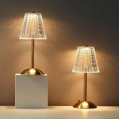 Delira Tafellamp Goud Kristal Design