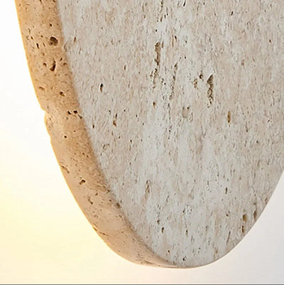 Delira Wandlamp Ronde Travertijn