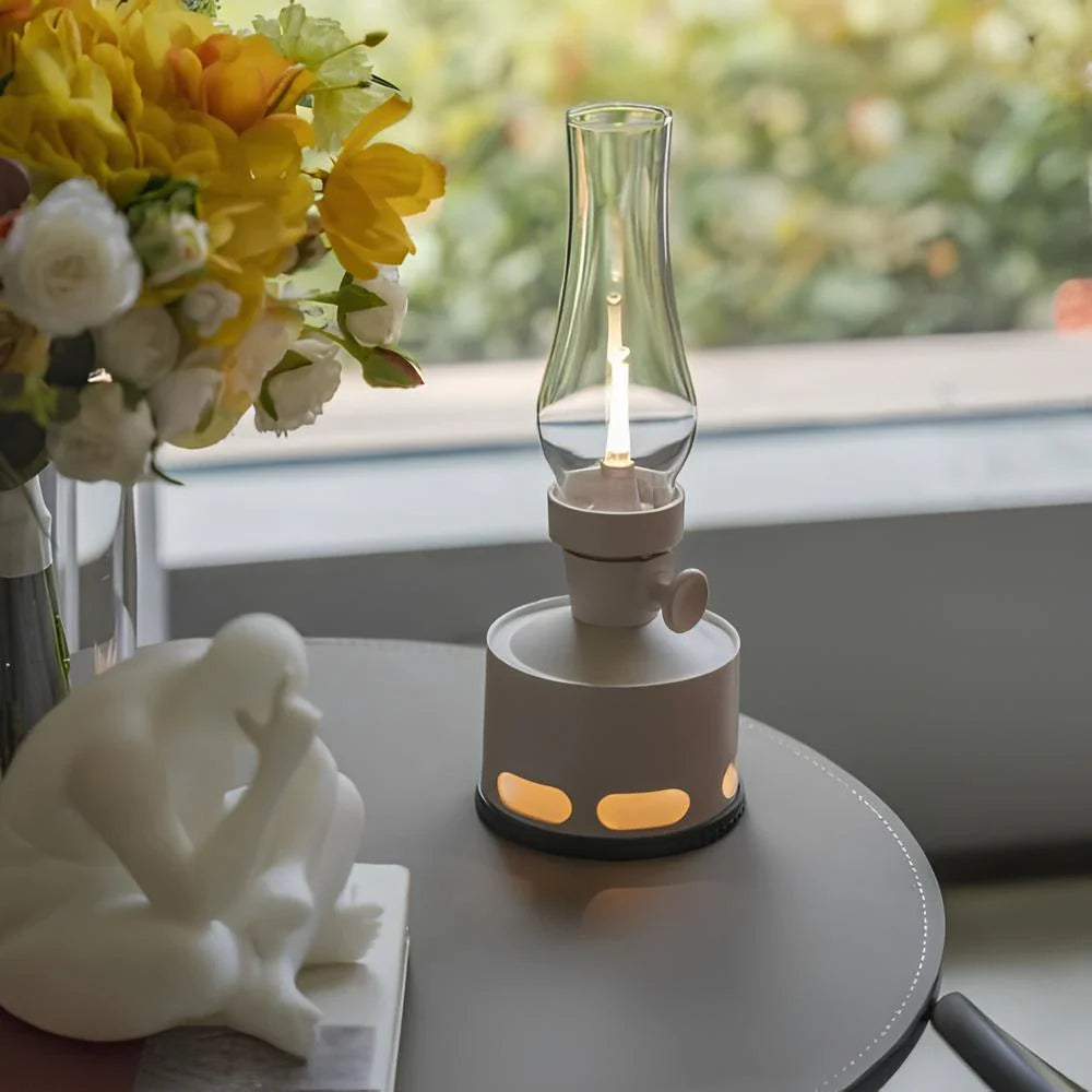 Delira Tafellamp Vintage LED Lantaarn Oplaadbaar
