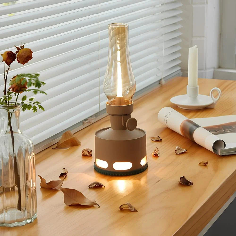 Delira Tafellamp Vintage LED Lantaarn Oplaadbaar