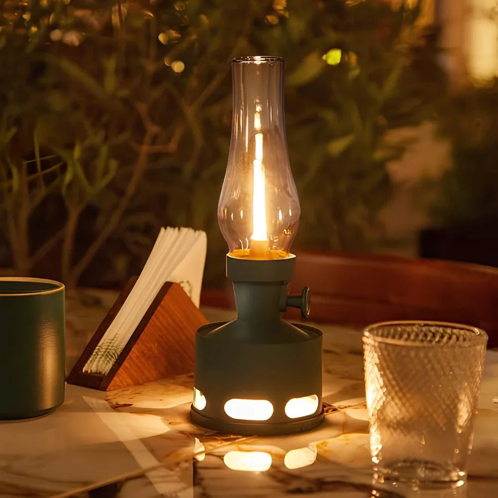 Delira Tafellamp Vintage LED Lantaarn Oplaadbaar