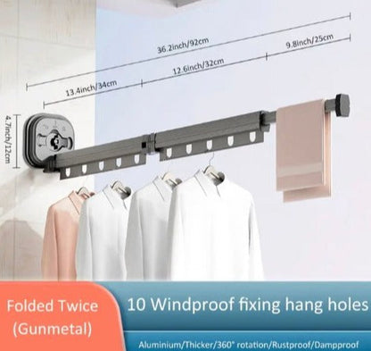 DryMate™ - Ruimtebesparend Droogrek voor Efficiënt Kledingdrogen
