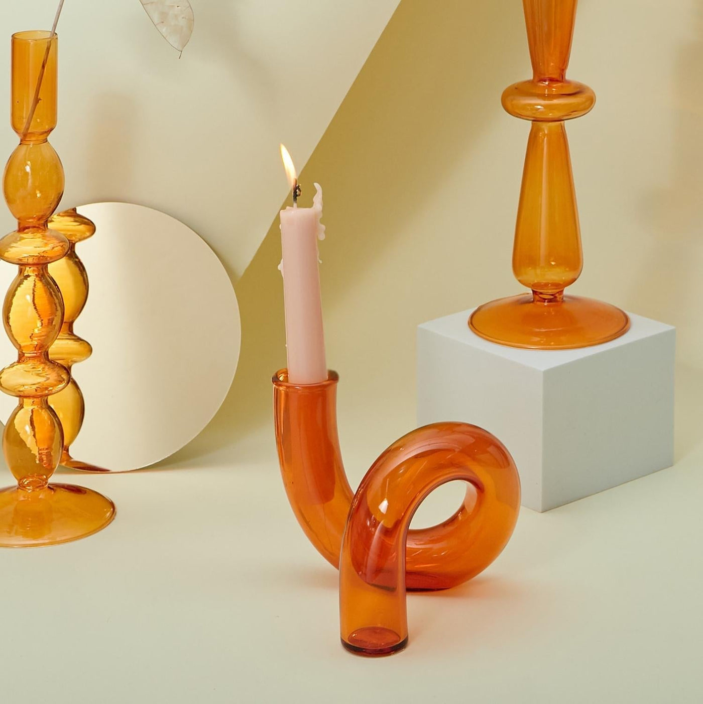 Delira Vaas Kandelaar Glas Elegant