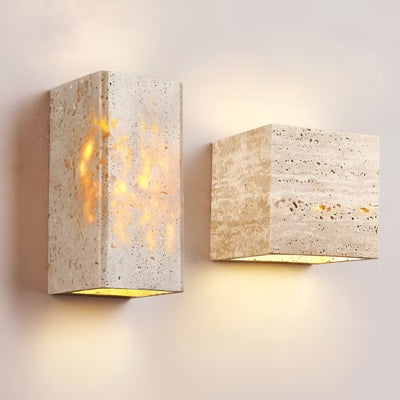 Delira Wandlamp Van Travertijnsteen