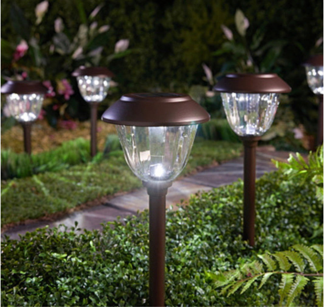 Delira Solar Padverlichting Set van 8 RVS Buitenlampen