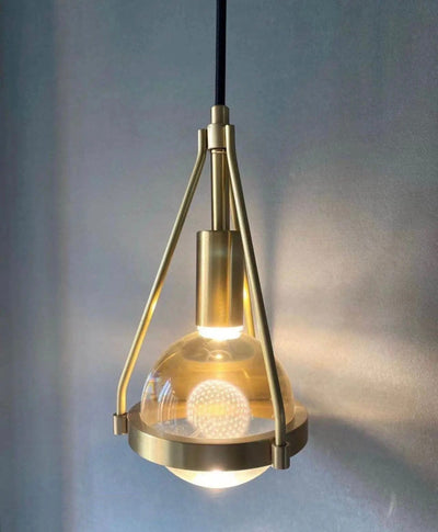 Delira Hanglamp Goud Bloemlicht
