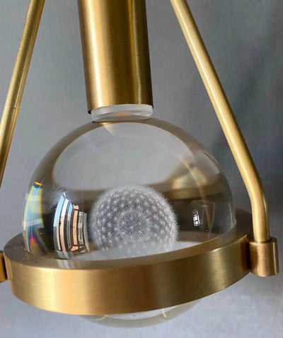Delira Hanglamp Goud Bloemlicht