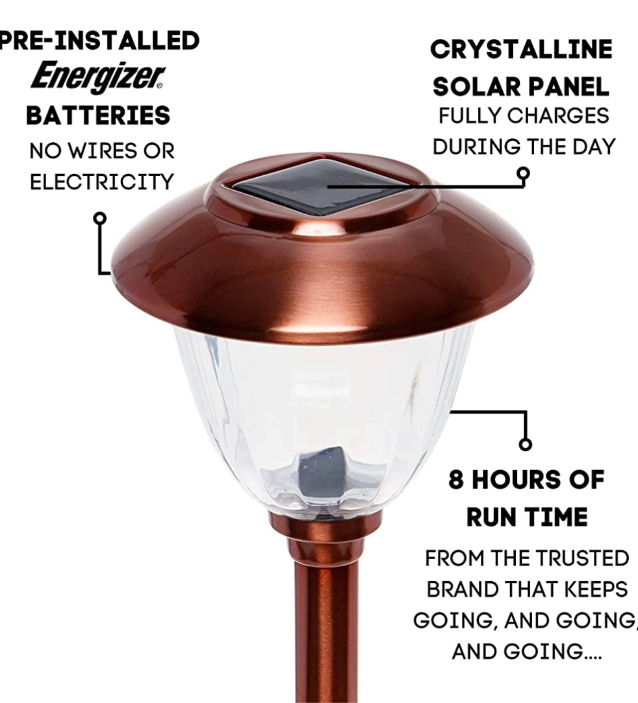 Delira Solar Padverlichting Set van 8 RVS Buitenlampen