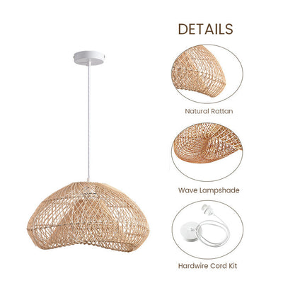 Delira Hanglamp Rotan Wave Design