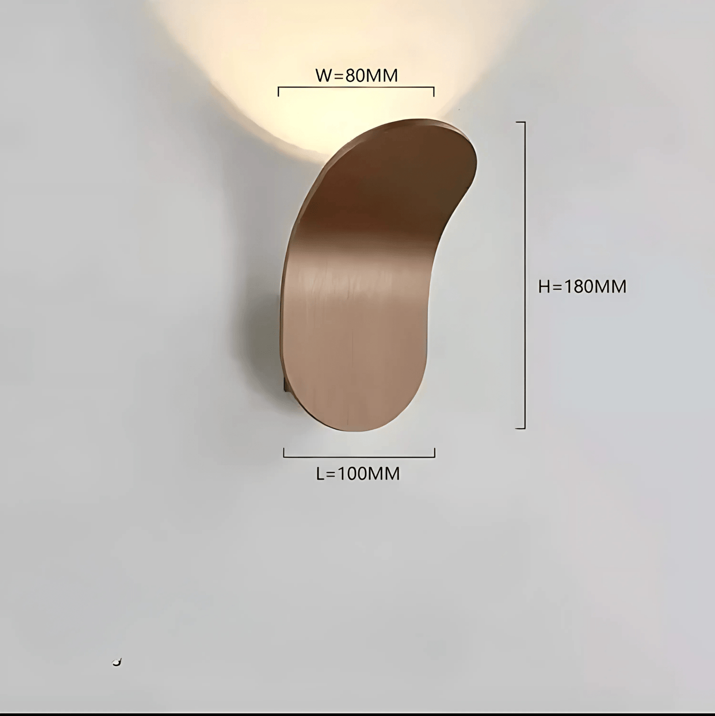 Delira Wandlamp Geborsteld Metaal Modern