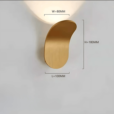 Delira Wandlamp Geborsteld Metaal Modern