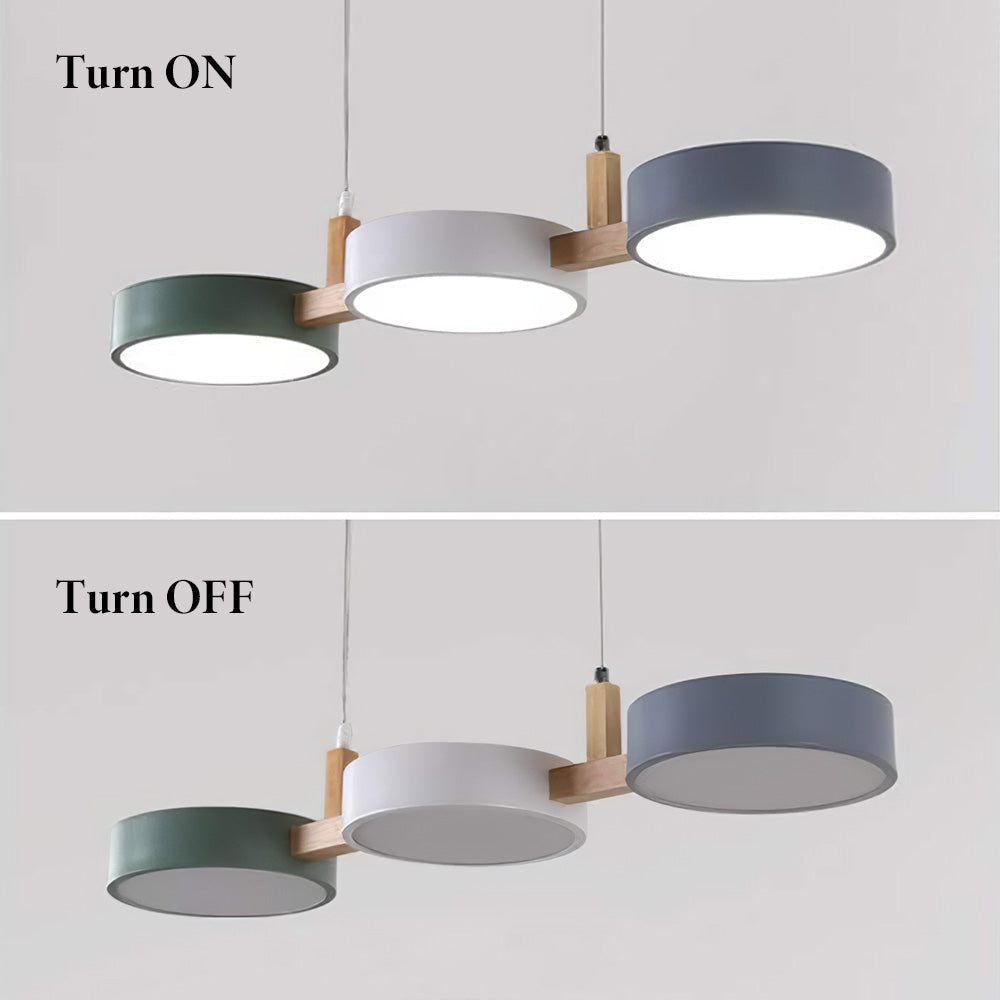 Delira Cilinder Hanglamp Scandinavisch Metaal Hout