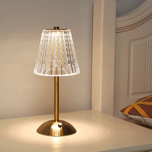 Delira Tafellamp Goud Kristal Design